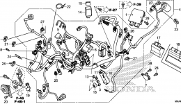 WIRE HARNESS for мотоцикла HONDA NC700XD A2016 year 