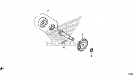 Масляный насос для мотоцикла HONDA CRF250R AC2014 г. 