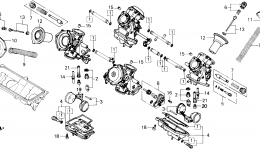 CARBURETOR (COMPONENTS) for мотоцикла HONDA VF700C A1987 year 