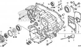 REAR CASE for мотоцикла HONDA GL1800C AC2014 year 