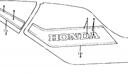 STRIPE for мотоцикла HONDA MB5 A1982 year 