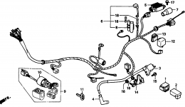 WIRE HARNESS for мотоцикла HONDA CT70 A1991 year 