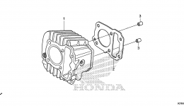 Блок цилиндров для мотоцикла HONDA CRF110F AC2015 г. 
