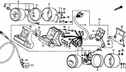 INSTRUMENTS for мотоцикла HONDA VF700C AC1985 year 