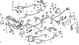 WIRE HARNESS for мотоцикла HONDA VFR750F AC1991 year 
