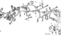 WIRE HARNESS (2) for мотоцикла HONDA ST1100A A2001 year 