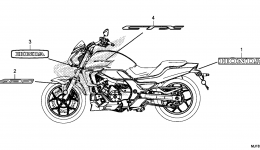 MARK / EMBLEM для мотоцикла HONDA CTX700N AC2016 г. 