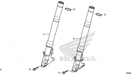 FRONT FORK (2) for мотоцикла HONDA CBR1000S 3AC2015 year 