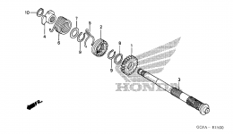 KICK STARTER SPINDLE для мотоцикла HONDA CRF70F A2011 г. 