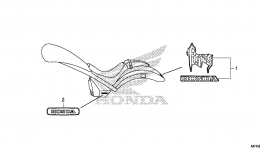 MARK / EMBLEM (3) для мотоцикла HONDA VT1300CXA AC2014 г. 