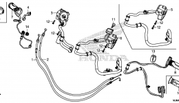SWITCH / CABLE for мотоцикла HONDA VFR800F 2AC2014 year 