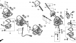 CARBURETOR COMPONENTS для мотоцикла HONDA CBR600F3 AC1995 г. 
