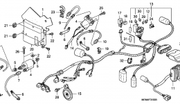 WIRE HARNESS for мотоцикла HONDA VTX1300C A2005 year 