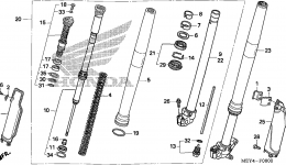 FRONT FORK for мотоцикла HONDA CRF450X A2006 year 