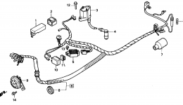 WIRE HARNESS for мотоцикла HONDA ZB50 A1988 year 