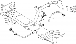 FRAME / WIRE HARNESS for мотоцикла HONDA PA50II A1983 year 