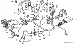WIRE HARNESS for мотоцикла HONDA VT750CDD AC/A2002 year 
