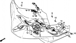 FAIRING WIRE HARNESS for мотоцикла HONDA GL500I A1981 year 