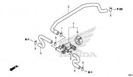 AIR INJECTION CONTROL VALVE для мотоцикла HONDA CB1100 AC2014 г. 