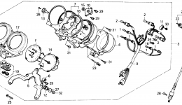 Измерительные приборы для мотоцикла HONDA CB400F A1989 г. 
