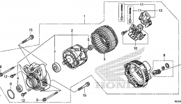 Генератор для мотоцикла HONDA GL1800B 2AC2014 г. 