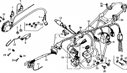 WIRE HARNESS for мотоцикла HONDA XL125 A1977 year 