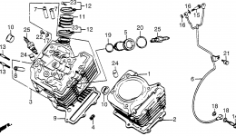 FRONT CYLINDER for мотоцикла HONDA VT700C A1984 year 