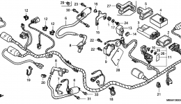 WIRE HARNESS for мотоцикла HONDA VTR1000F AC2002 year 