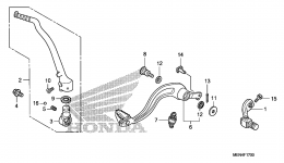 PEDAL / KICK STARTER ARM for мотоцикла HONDA CRF450R A2010 year 