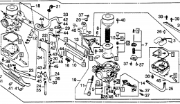Карбюратор для мотоцикла HONDA CB450SC AC1986 г. 