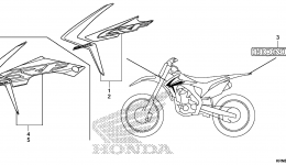 MARK for мотоцикла HONDA CRF250R AC2015 year 