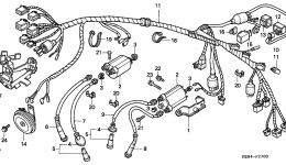 WIRE HARNESS for мотоцикла HONDA VT600C A1995 year 