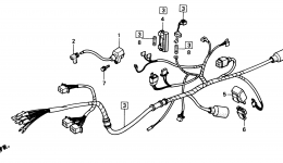 WIRE HARNESS for мотоцикла HONDA NS50F A1990 year 