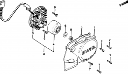 Генератор для мотоцикла HONDA CR125R A1980 г. 