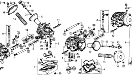 CARBURETOR (COMPONENTS) for мотоцикла HONDA ST1100A AC1992 year 