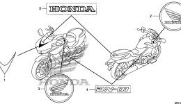 MARK for мотоцикла HONDA NSA700A A2009 year 