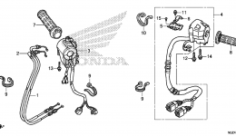 SWITCH / CABLE для мотоцикла HONDA ST1300PA AC2015 г. 