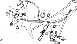 WIRE HARNESS / C.D.I. UNIT for мотоцикла HONDA XR200R A1982 year 