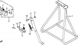 STAND / STEP for мотоцикла HONDA CR125R A1979 year 