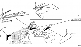 MARK (2) для мотоцикла HONDA CRF150RB A2009 г. 