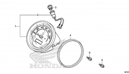Измерительные приборы / (1) для мотоцикла HONDA VT1300CTA A2015 г. 