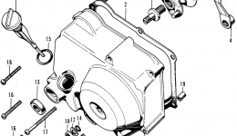 RIGHT CRANKCASE COVER for мотоцикла HONDA Z50A A1978 year 