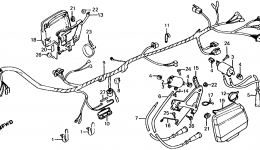 WIRE HARNESS / ELECTRIC PARTS для мотоцикла HONDA VF700S A1985 г. 