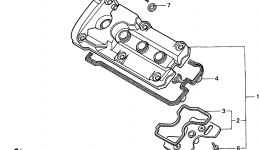 Крышка головки блока цилиндров для мотоцикла HONDA CBR600SE AC1998 г. 