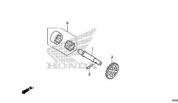 Масляный насос для мотоцикла HONDA CRF250X AC2015 г. 