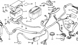 WIRE HARNESS / BATTERY for мотоцикла HONDA NU50M A1982 year 