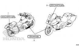 MARK / EMBLEM for мотоцикла HONDA NC700JD AC2015 year 