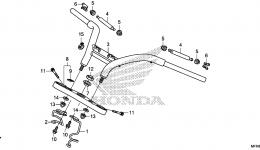 HANDLEBAR / TOP BRIDGE (2) для мотоцикла HONDA VT1300CXA AC2014 г. 