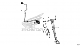 SIDE STAND for мотоцикла HONDA CRF1000D AC2016 year 