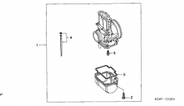 CARBURETOR OPTIONAL KIT for мотоцикла HONDA CR125R A2000 year 